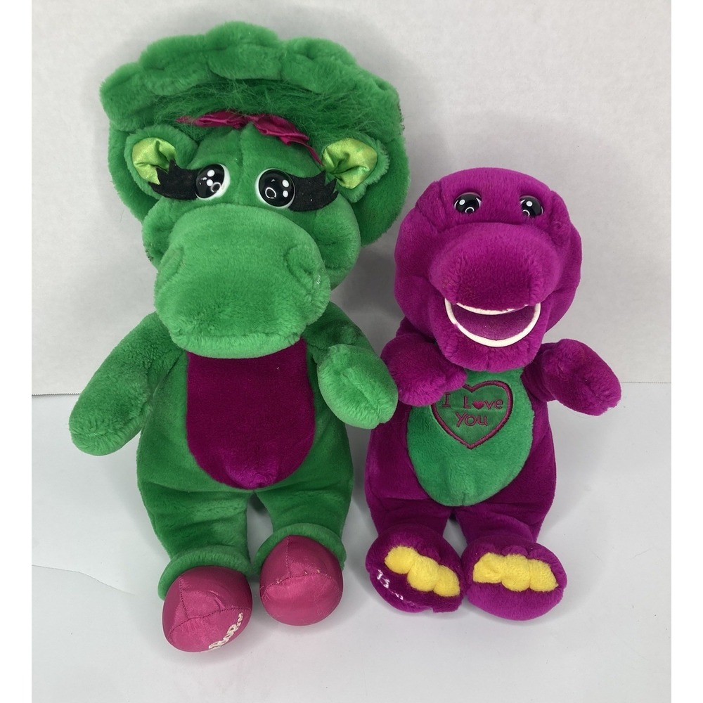 Vintage 1992 Barney I Love You And Baby Bop Lyons Group Plush